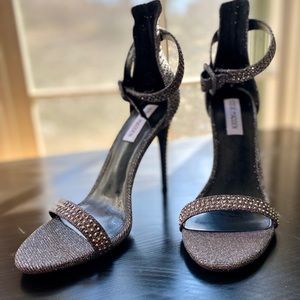 New Steve Madden Rhinestone Strap Dress Sandals